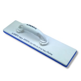 Терка с шероховатой губкой шлифовальная пластиковая 10/37 см Short Plastering Float, белая (319) 319 фото от Arfen
