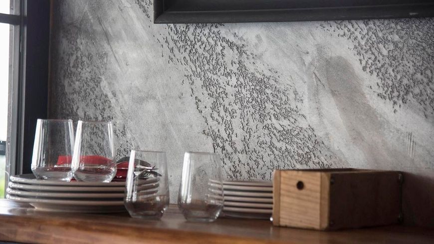 Микроцемент, декоративная штукатурка для стен Granito Wall (светло-серый) 20 кг 1670701127 фото от Arfen