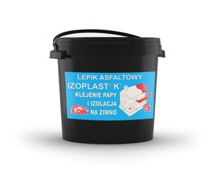 Битумная мастика ADW Izoplast K на основе органического растворителя для наклеивания рубероида, ведро 24 кг, Польша 100005448 фото от Arfen