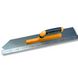 Гладилка для підлоги з гострим кутом 50 см Floor Finishing Trowel/Open Touch Handle, сталь, жовта (303) 303 фото 1/3