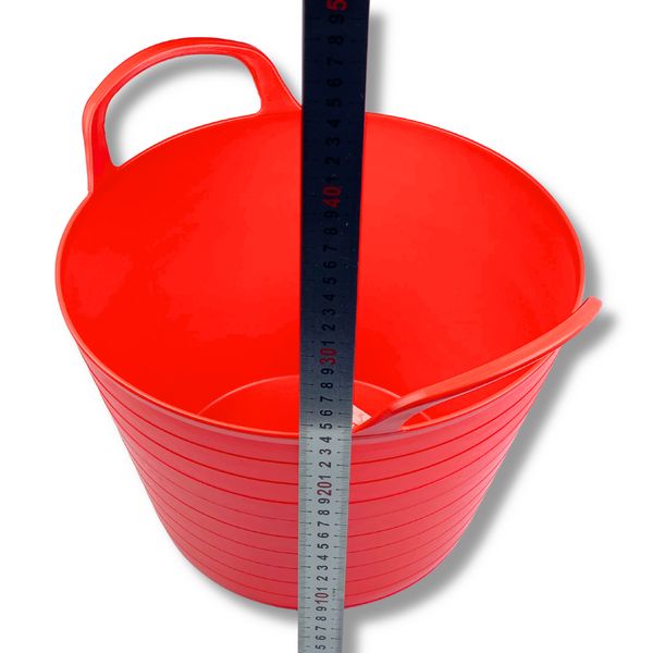 Відро еластичне будівельне Elastic Bucket Lux 16 л, червоне (333) 333 фото від Arfen