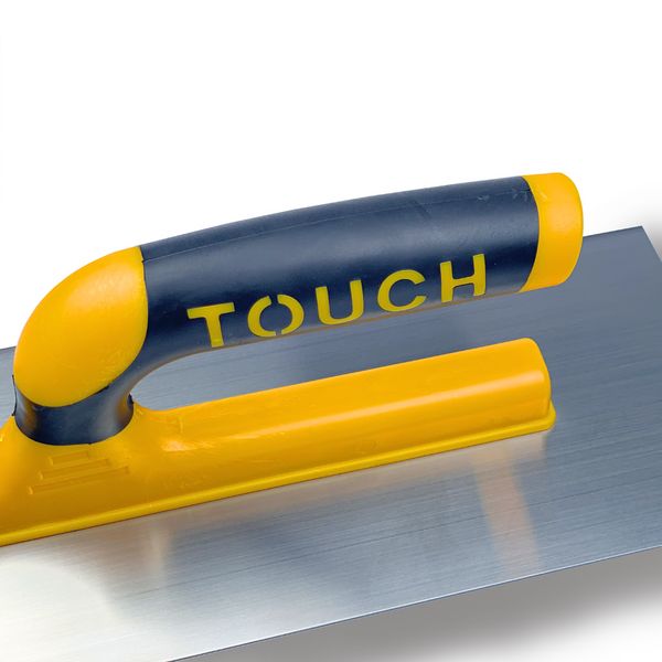 Гладилка штукатурна 35 см Touch Plaster Trowel Open Handle, нержавіюча сталь, жовта (143) 143 фото від Arfen