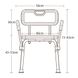 Стілець для душу із поручнем і пластиковою сидушкою, з регулюванням висоти KY-1202A 0264 фото 3/4